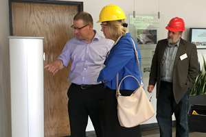 Senator Julie Morrison tours Wieland Metals in Wheeling